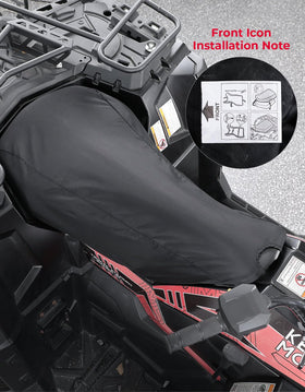KEMIMOTO on an ATV outdoors highlighting durable protection benefit