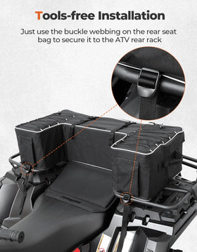 KEMIMOTO open main compartment loaded with camping gear for organized packing