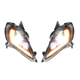 KEMIMOTO packaged headlights with instructions ensuring easy installation