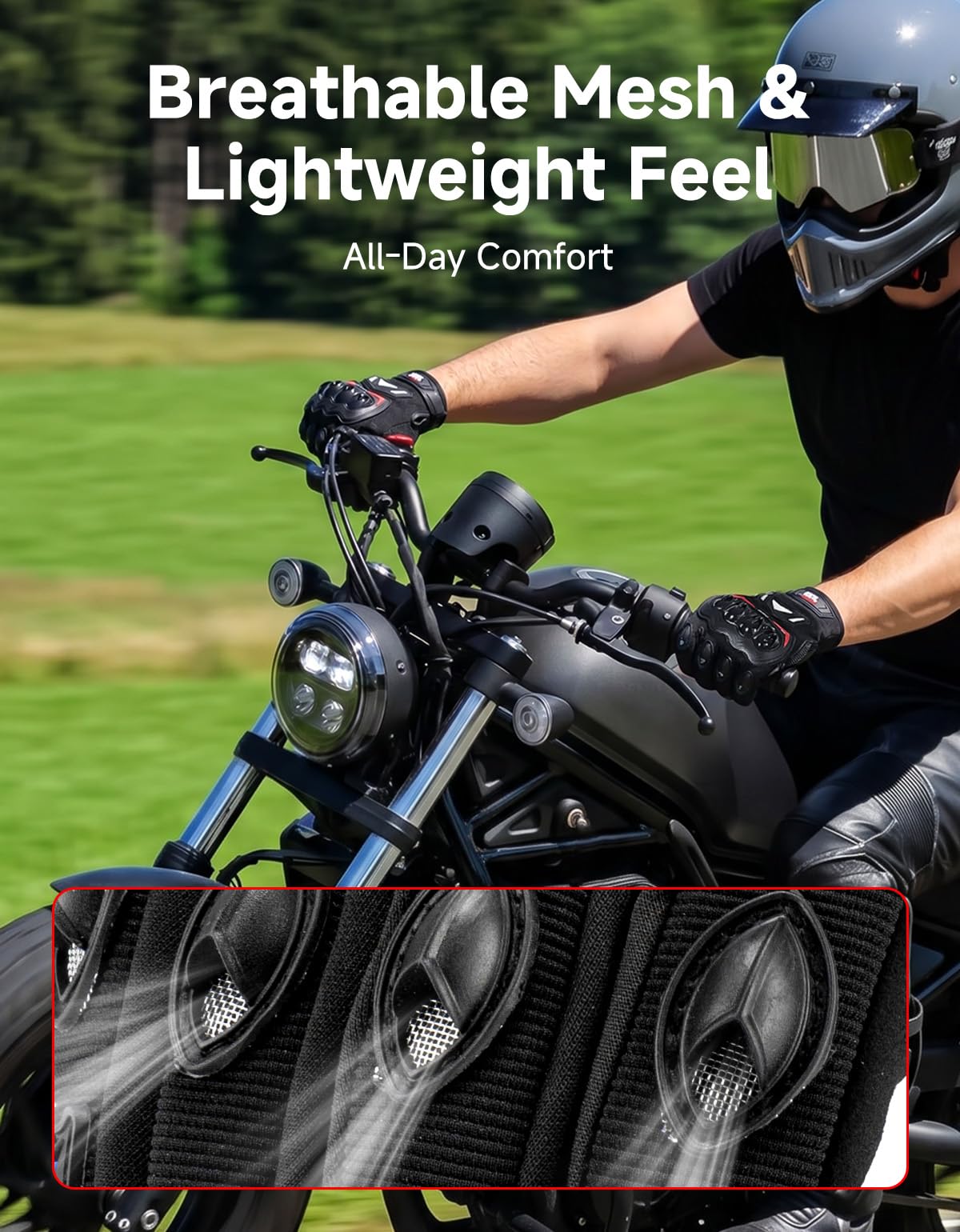 KEMIMOTO close-up of abrasion-resistant palm improving durability