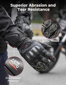 KEMIMOTO palm anti-slip detail demonstrating enhanced grip and control