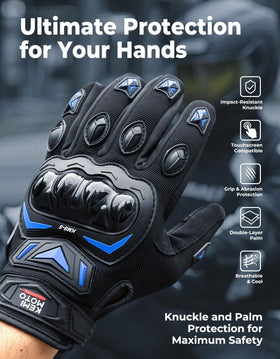KEMIMOTO palm close-up highlighting abrasion-resistant grip for secure control
