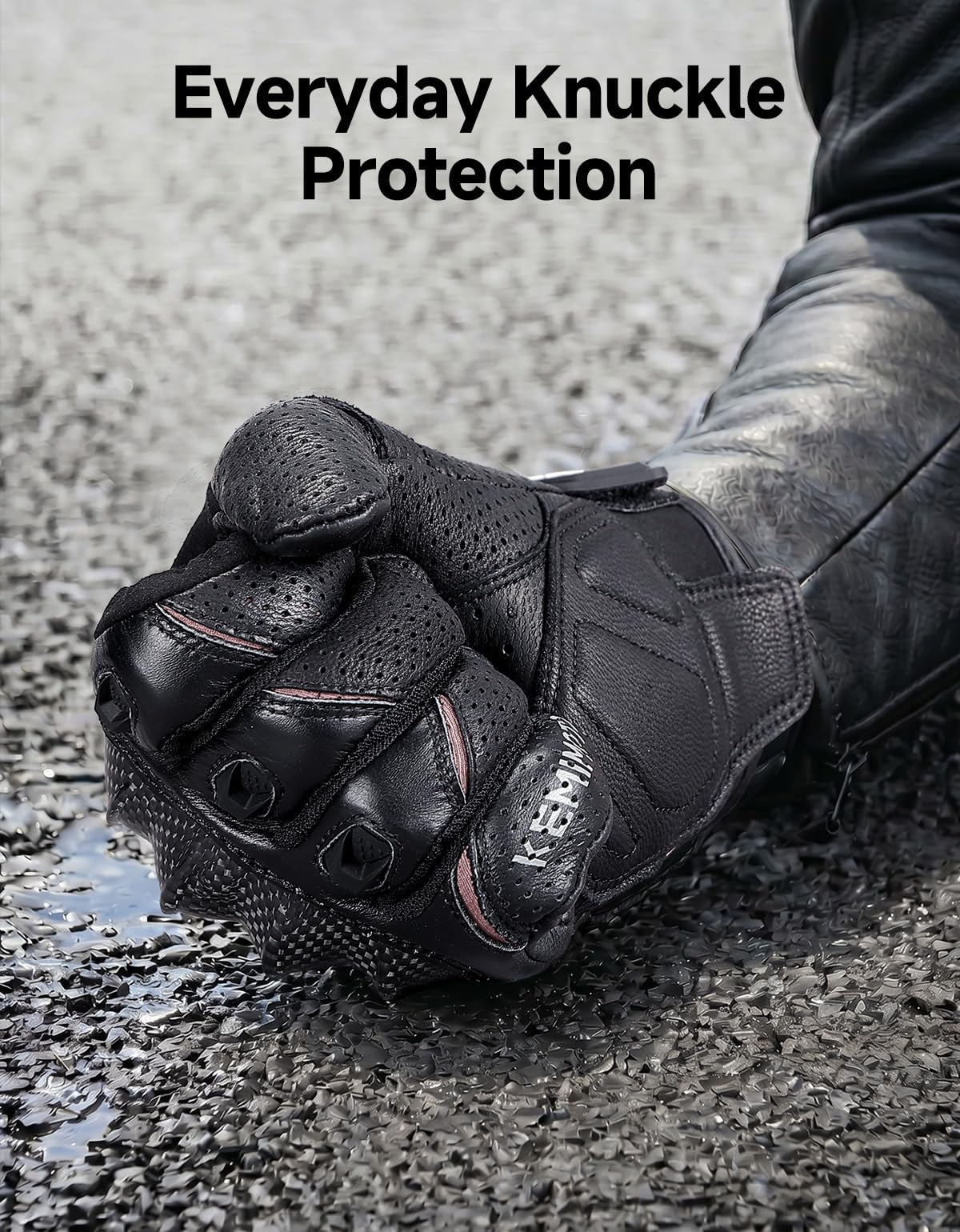 KEMIMOTO palm detail with EVA padding demonstrating shock absorption benefit