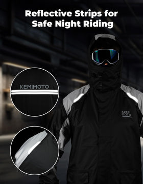 KEMIMOTO pocket and zipper detail showing secure storage and easy access