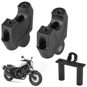 KEMIMOTO front view risers installed showing improved posture