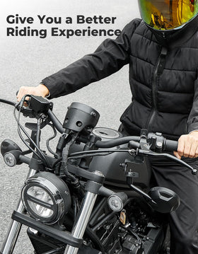 KEMIMOTO rider on Rebel showing reduced reach and relaxed posture