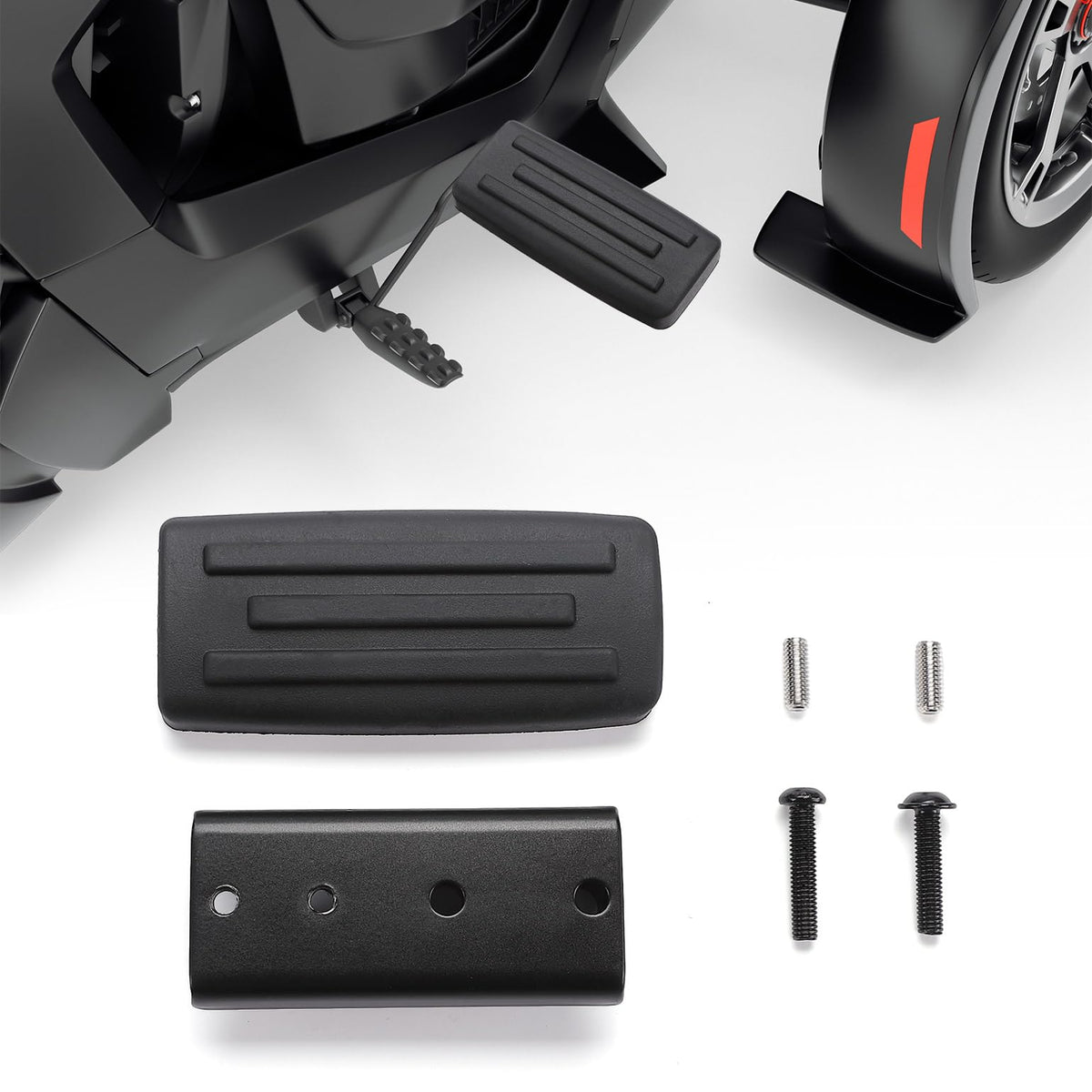 KEMIMOTO front view of Ryker brake pedal showing fit and finish for confidence