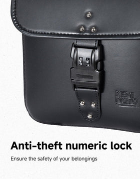 KEMIMOTO close-up of PU leather texture highlighting durability and refined look