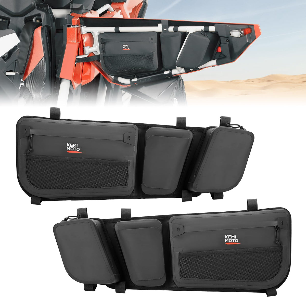 KEMIMOTO bag shown next to hand for size and scale reference