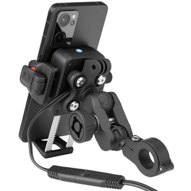 KEMIMOTO scale comparison with smartphone showing compatible phone size