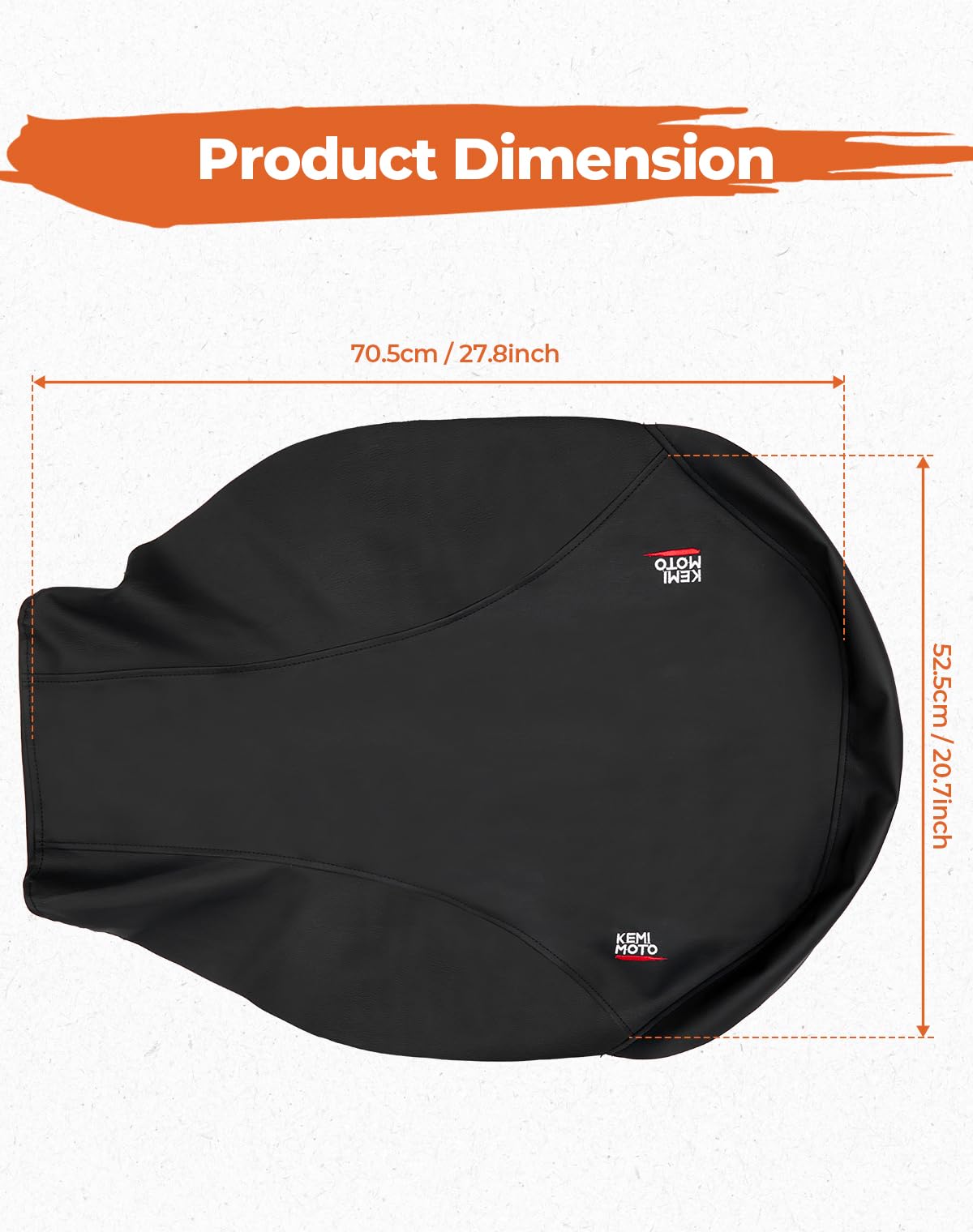 KEMIMOTO covered seat on muddy trail protecting original upholstery from dirt