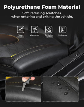 KEMIMOTO pad edge detail highlighting molded contour and comfort