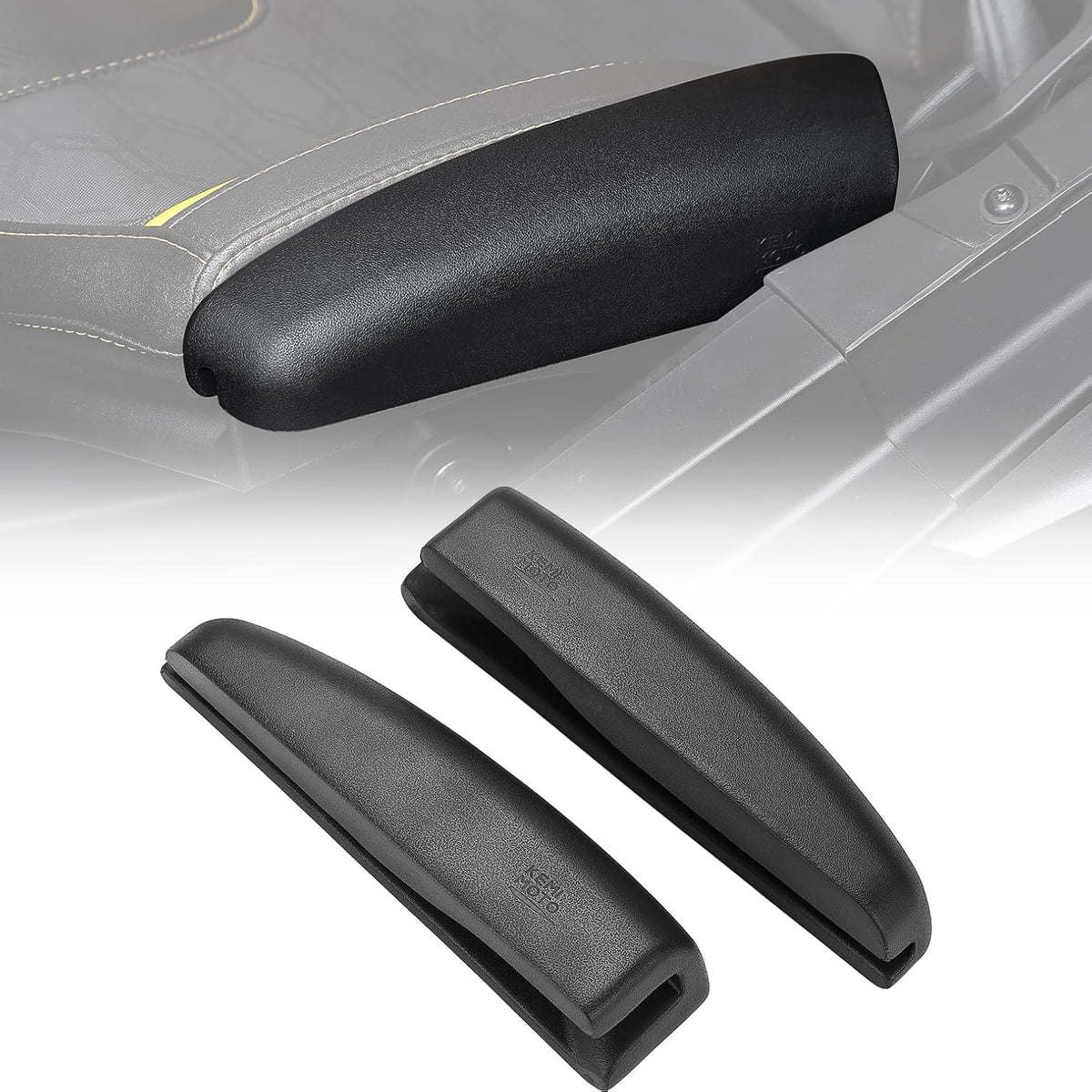 KEMIMOTO front view of seat side pad showing fit and protection