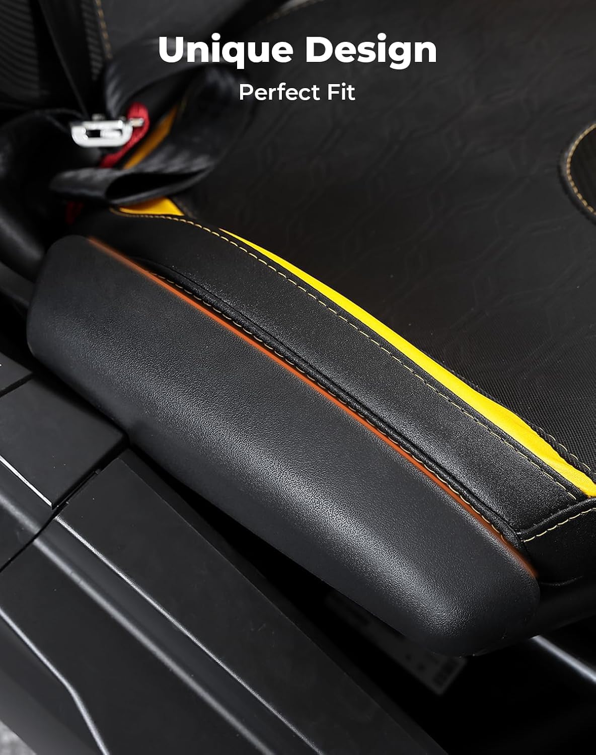 KEMIMOTO pad installed on Maverick seat demonstrating secure fit
