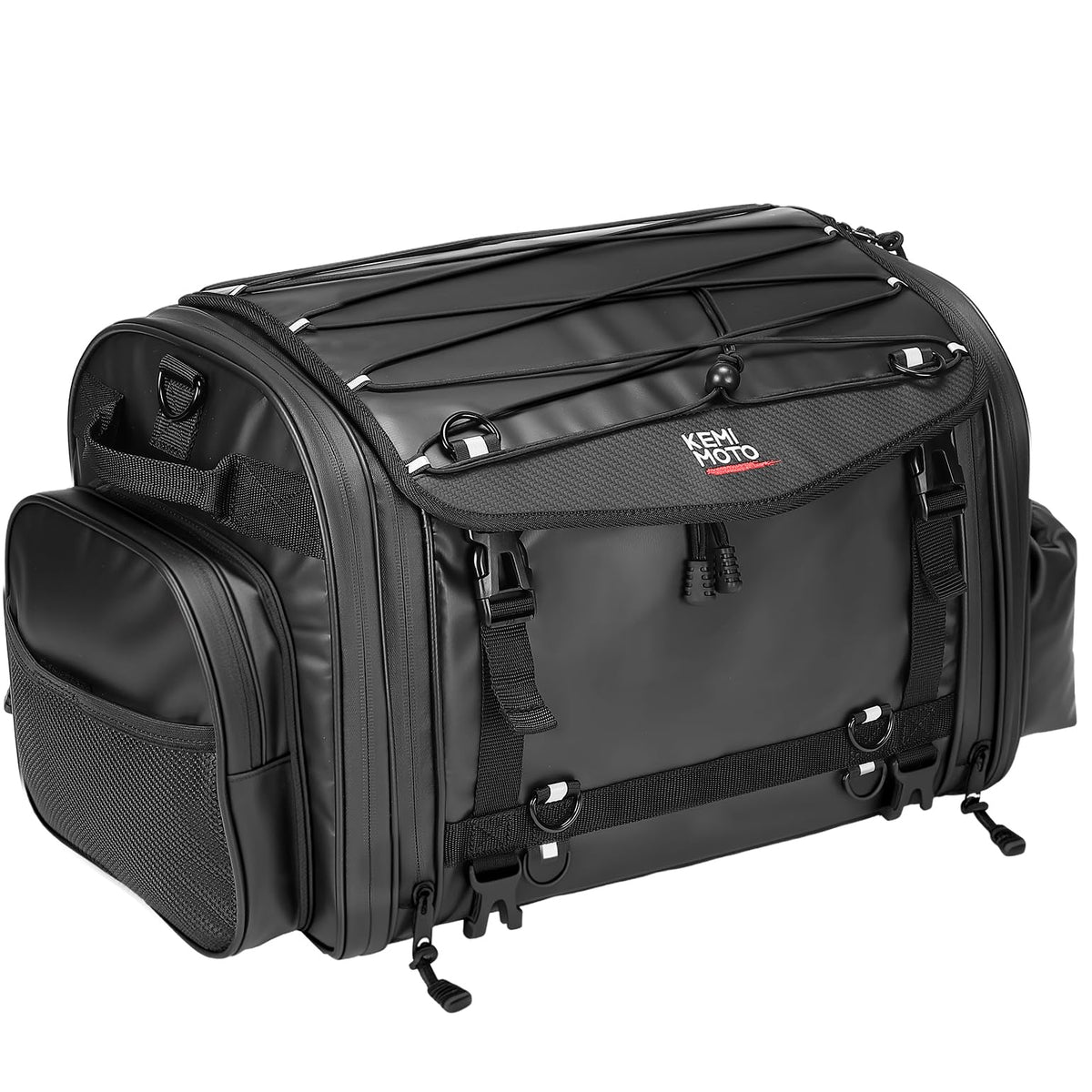 KEMIMOTO shoulder carry mode shown for comfortable off-bike transport