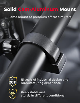 KEMIMOTO side view of clamp detail showing one-hand operation benefit