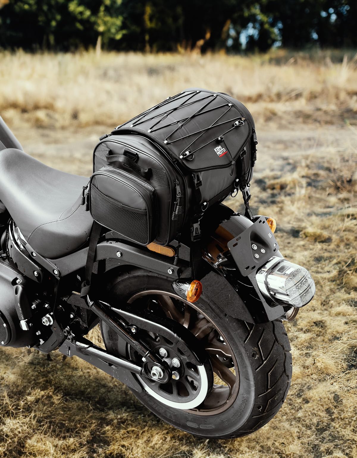 KEMIMOTO side pocket with bottle demonstrating quick-access convenience