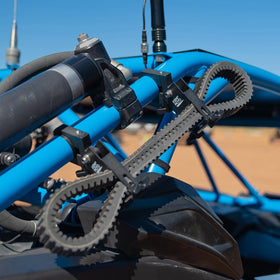 KEMIMOTO side profile holding rolled spare belt for easy trail access