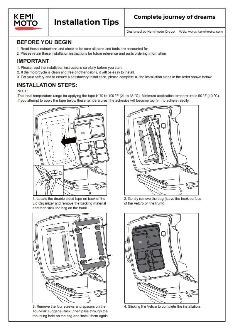 KEMIMOTO side profile showing slim fit and low-profile thickness inside lid