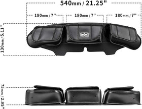 KEMIMOTO bag next to gloves and phone showing compact capacity benefit
