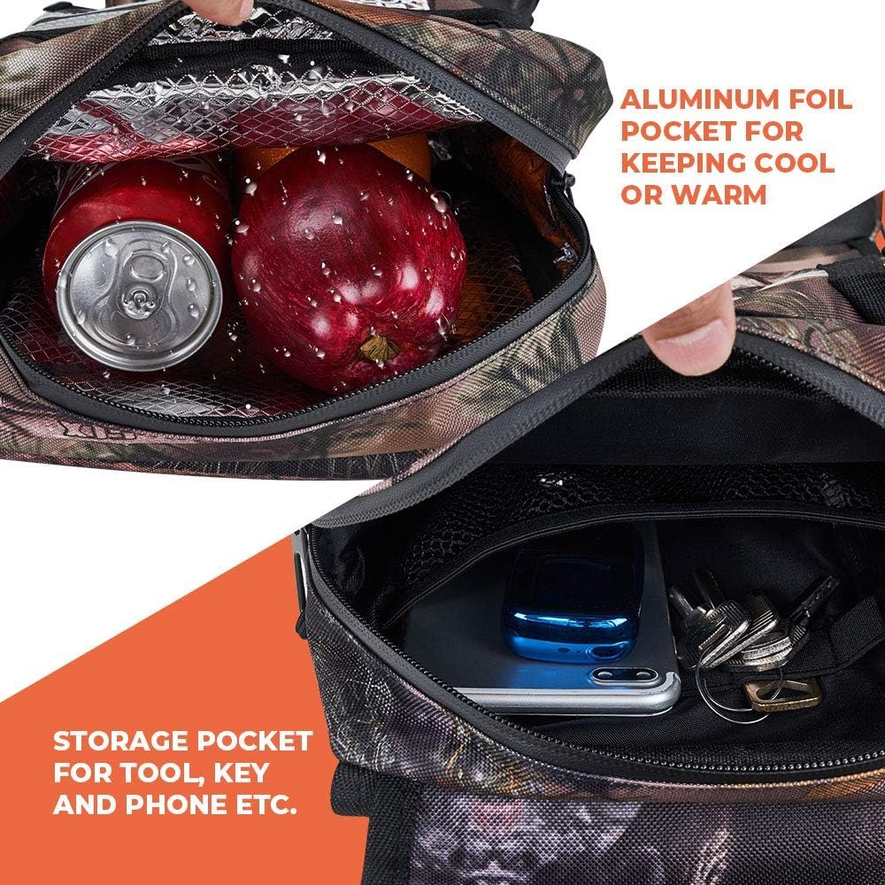 KEMIMOTO size comparison with water bottle illustrating compact storage capacity