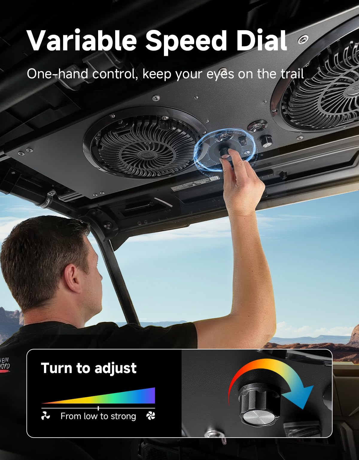 KEMIMOTO rotary speed dial and separate switches for intuitive control