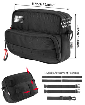 KEMIMOTO straps and buckles detail ensures stable mounting on bike