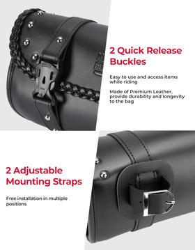 KEMIMOTO top open view with quick-release buckles for fast one-handed access
