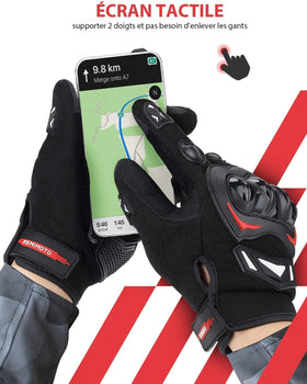 KEMIMOTO touchscreen fingertip shown operating phone for on-the-go convenience