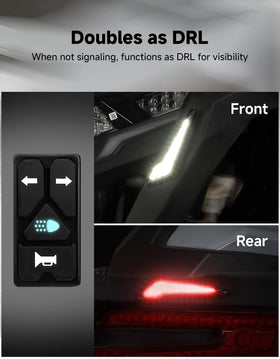 KEMIMOTO rear triangle light displaying clear red signal for safer night recognition