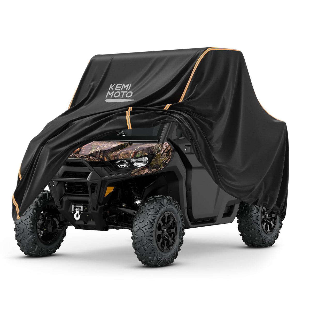 KEMIMOTO front view of fitted UTV cover showing full protection and neat fit