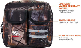 KEMIMOTO water-resistant zipper detail resisting mud and dirt for reliable protection