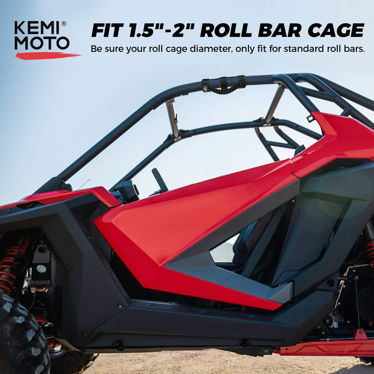 KEMIMOTO weather-resistant nylon and reinforced stitching for durability