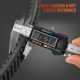 KEMIMOTO belt beside ruler showing correct size for accurate replacement