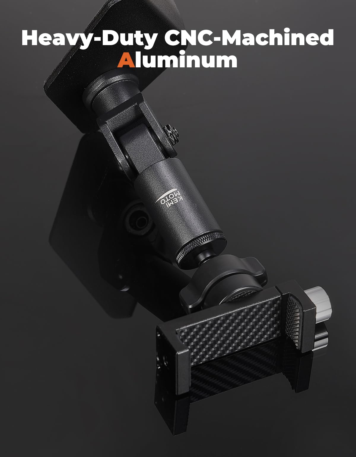 KEMIMOTO close-up of adjustable clamp with anti-slip pads for stable hold