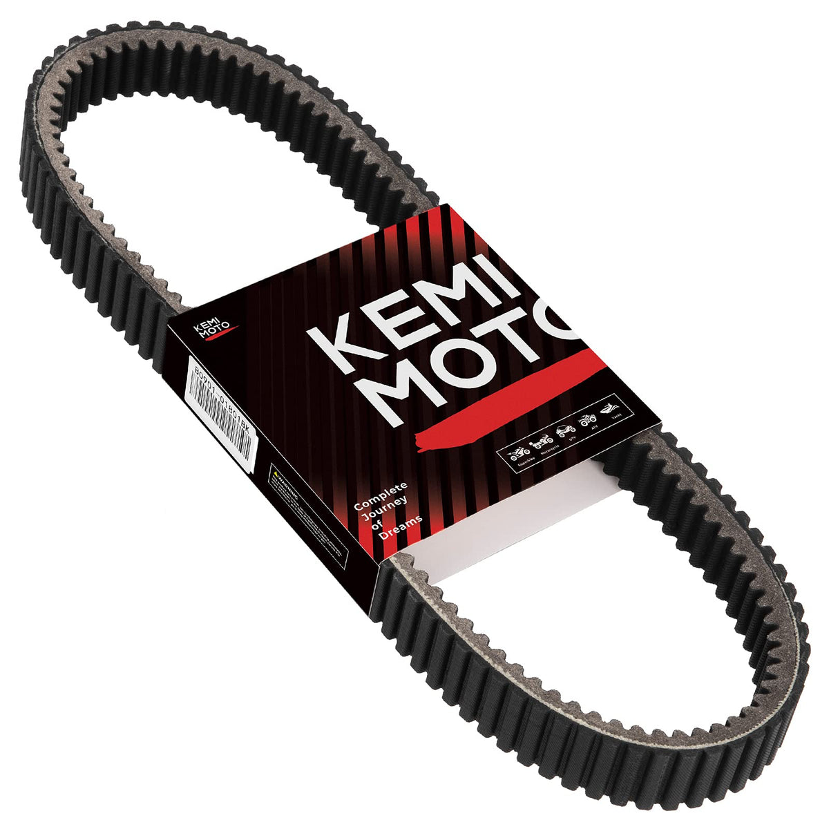 KEMIMOTO X3 CVT belt front view showing profile and fit benefit