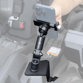 KEMIMOTO front view of X3 phone mount showing secure fit and durability