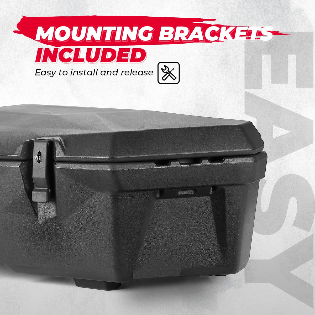 KEMIMOTO open X3 box with tools inside showing practical trail use