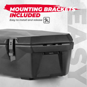KEMIMOTO open X3 box with tools inside showing practical trail use