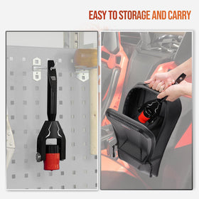 KEMIMOTO tool mounted on clutch demonstrating easy installation advantage