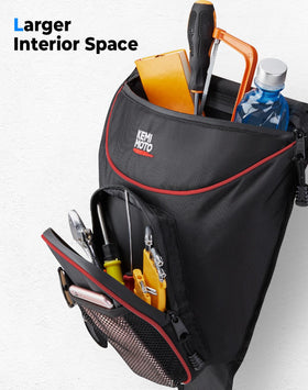 KEMIMOTO close-up of waterproof reverse zipper and 1680D fabric for weather protection