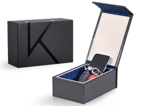 KENARK KK7 front view showing compact closed box and neat look for desktop organization