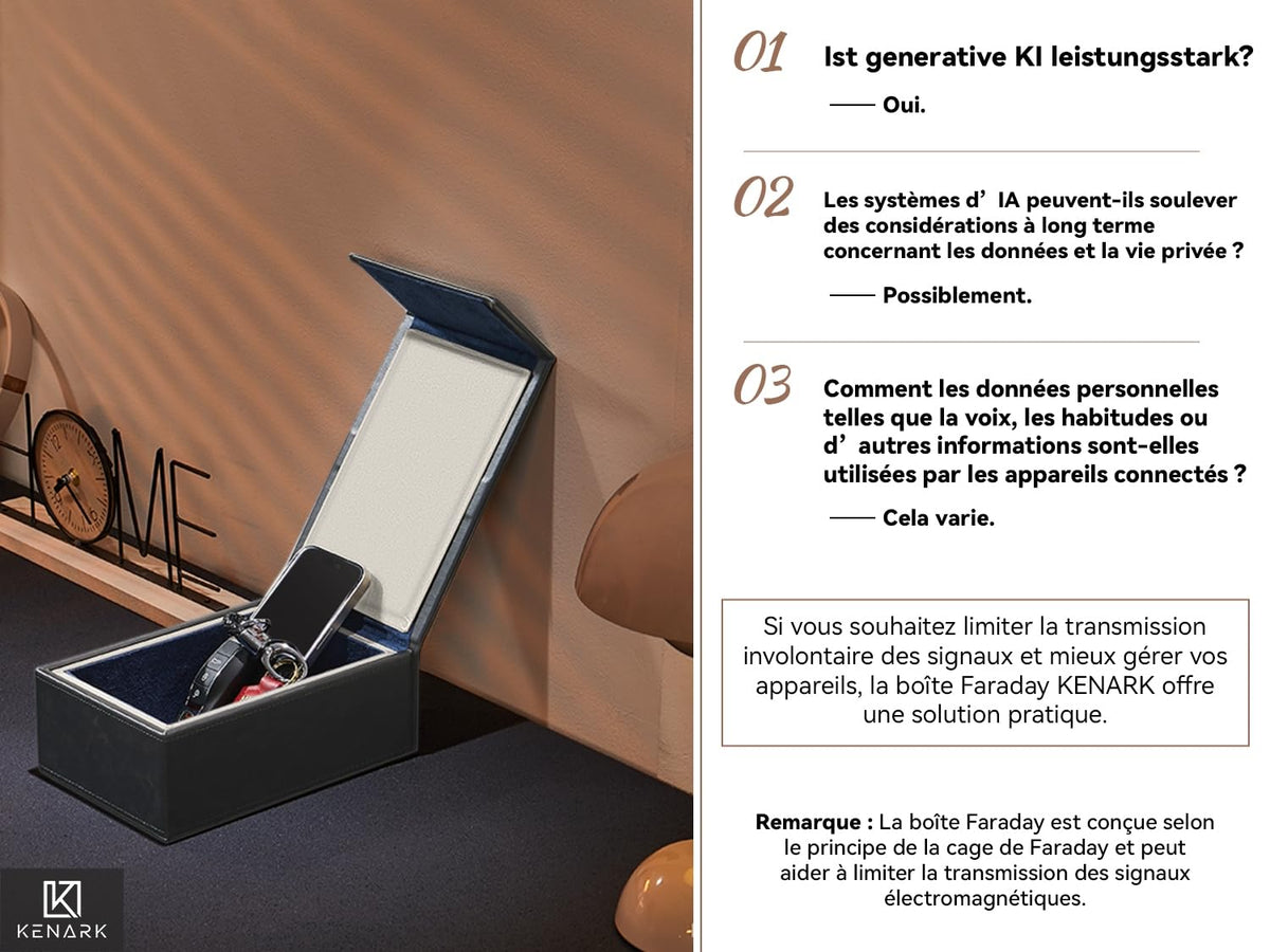 KENARK KK7 holding multiple key fobs and contactless cards for organized convenience