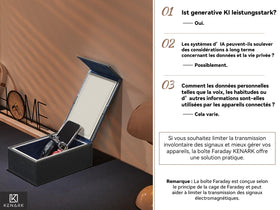 KENARK KK7 holding multiple key fobs and contactless cards for organized convenience