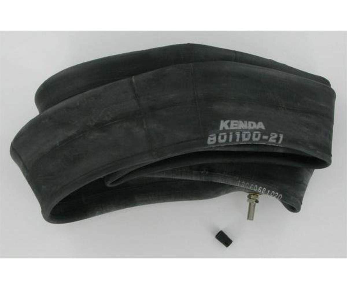 Kenda heavy-duty tube front view showing valve and durable thickness benefit