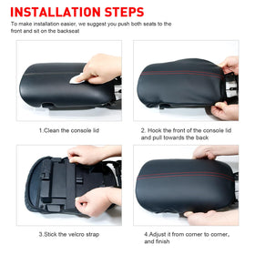 KENTUTO console cover in lifestyle driving scene showing improved elbow comfort