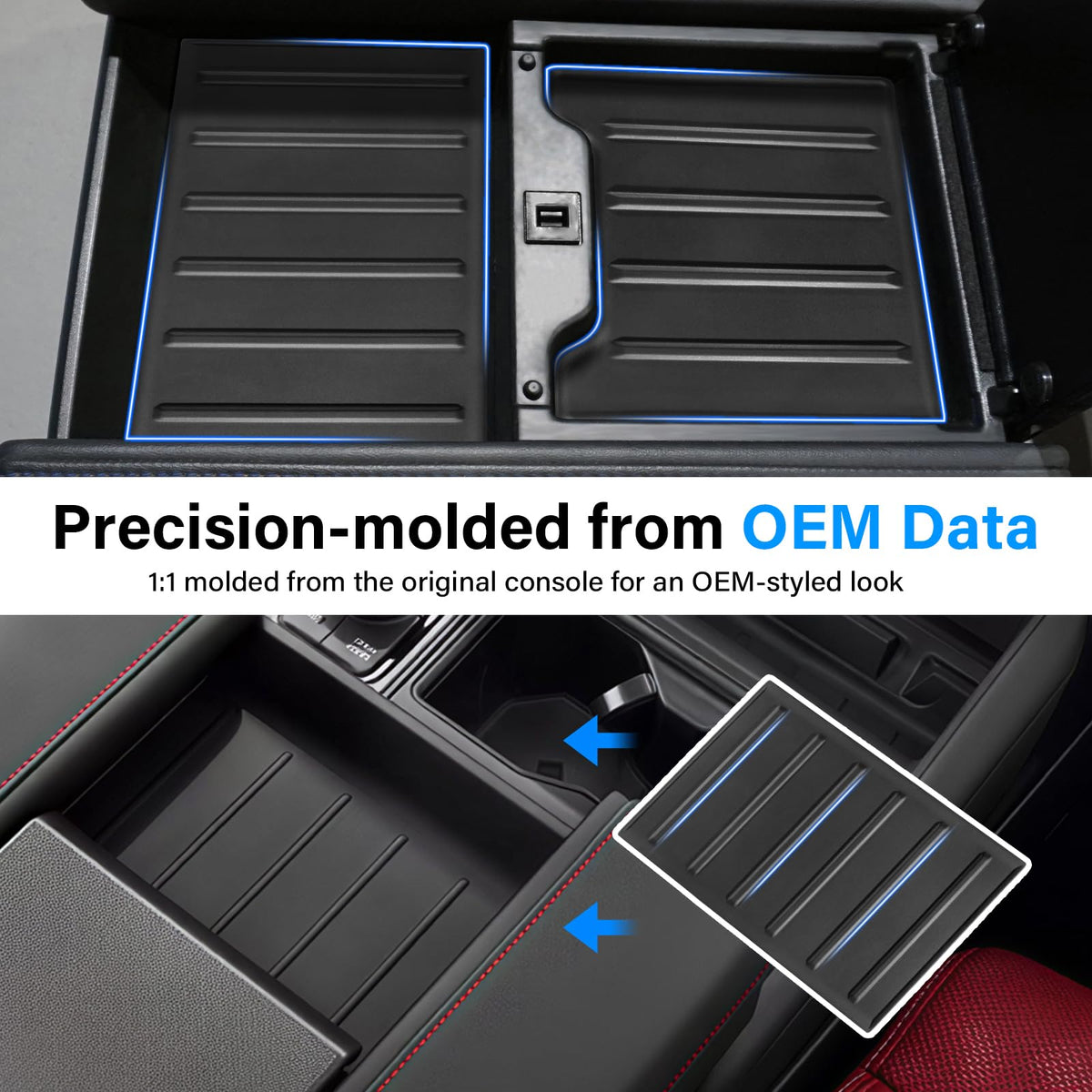KENTUTO installed in Tundra console reducing noise and holding items