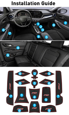 KENTUTO liners installed in Chevy Trax cup holder, keeps items secure while driving