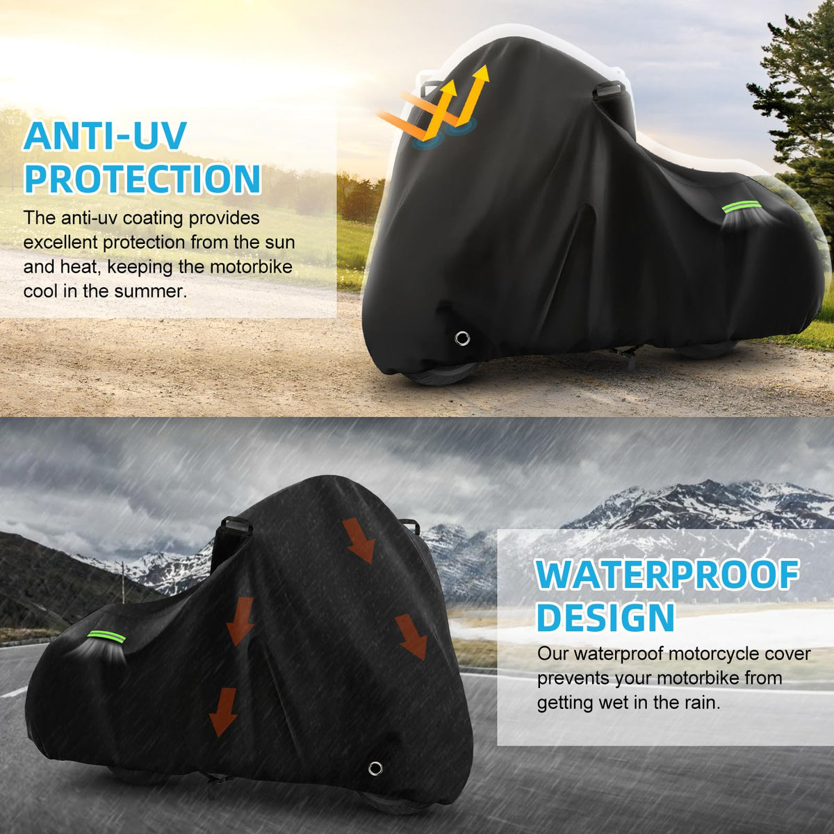 KERANTY anti-theft locking hole at front wheel enables secure cable locking