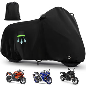 KERANTY front view on bike showing full coverage and secure fit